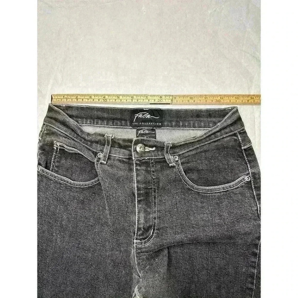 FUBU Collection Y2K Womens Size 7/8 Black Pants Jeans Logo - Picture 6 of 12